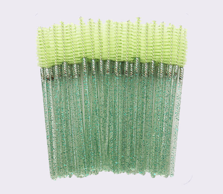 Brosse à mascara en nylon à tige en cristal Accessoires de maquillage solides