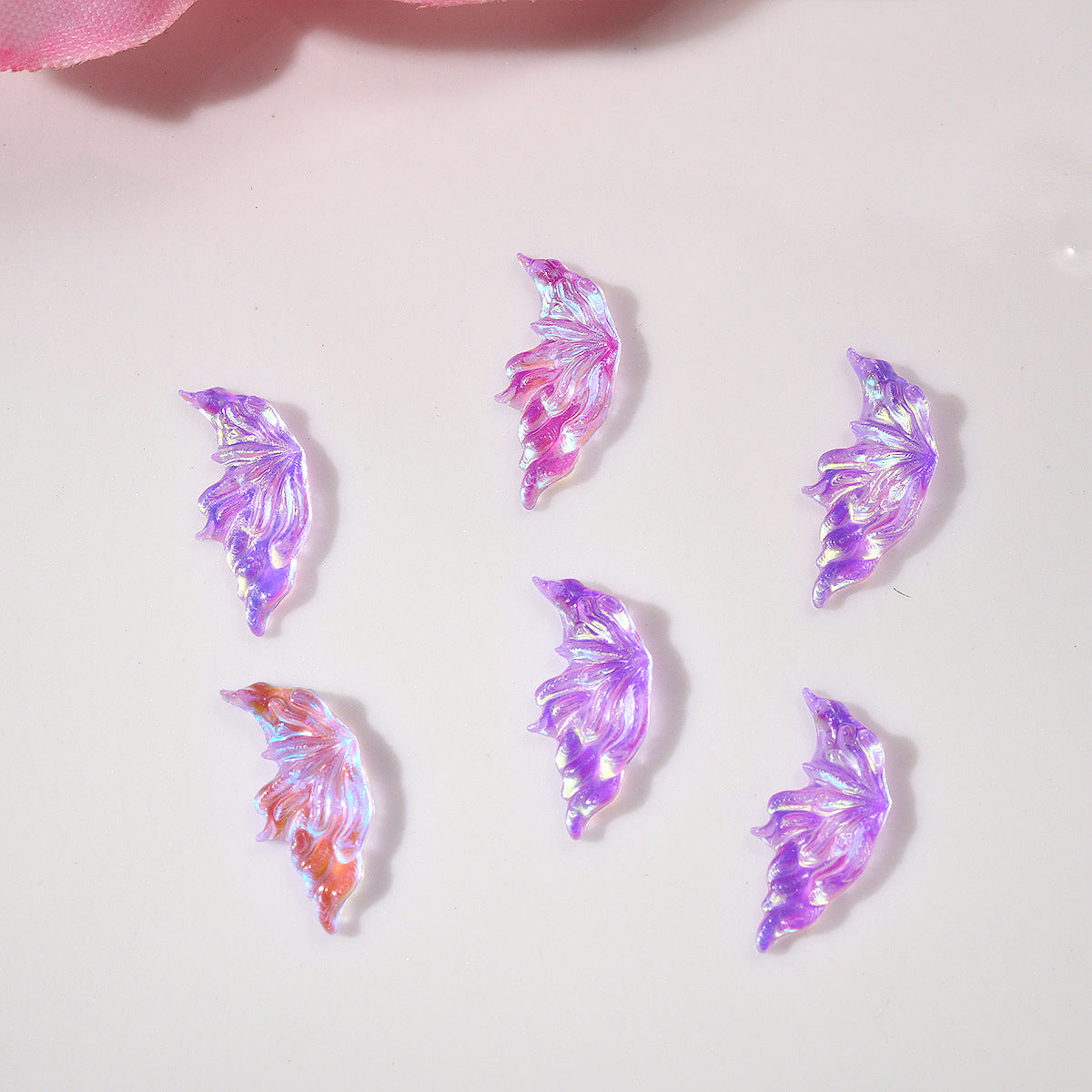 Glittering Half Wing Butterfly Ornament Phone Nail Care Nail Art