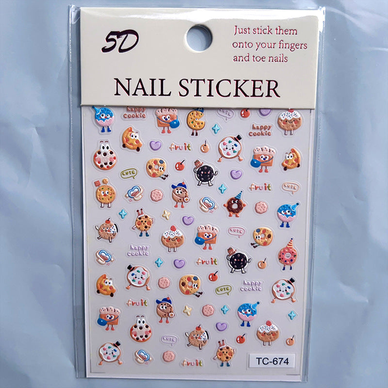 Relief Three-dimensional Cartoon Hand Account Goo Card Nail Tool Set