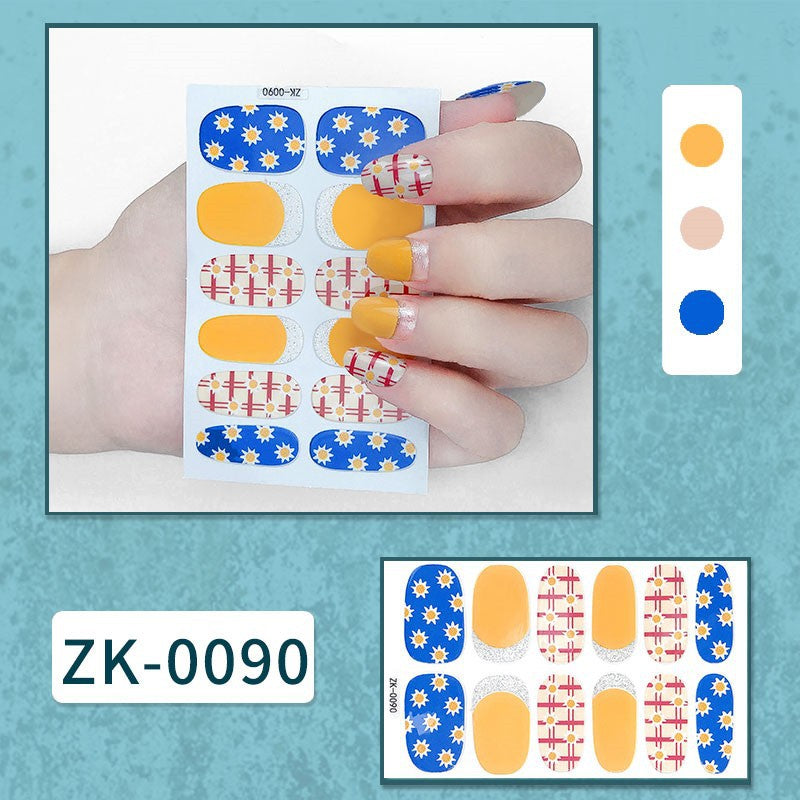 Finger Full Oil Film Manicure Implement Nail Stickers