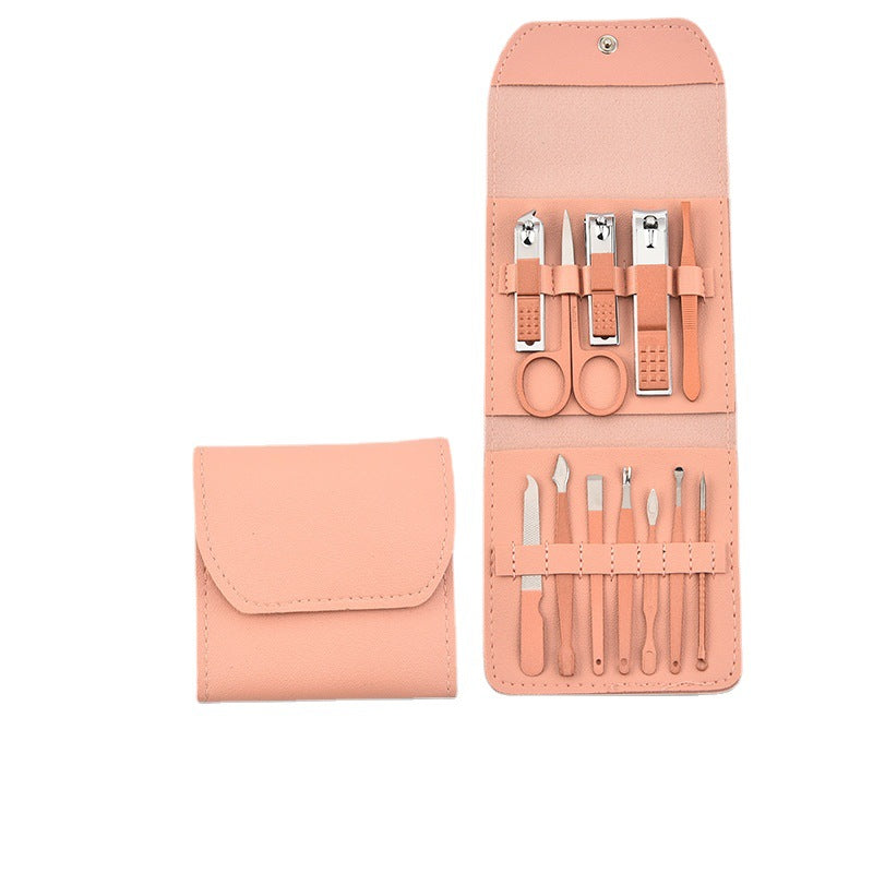 Trousse de manucure pliable pour ciseaux, coupe-ongles, ensemble d'outils pour ongles