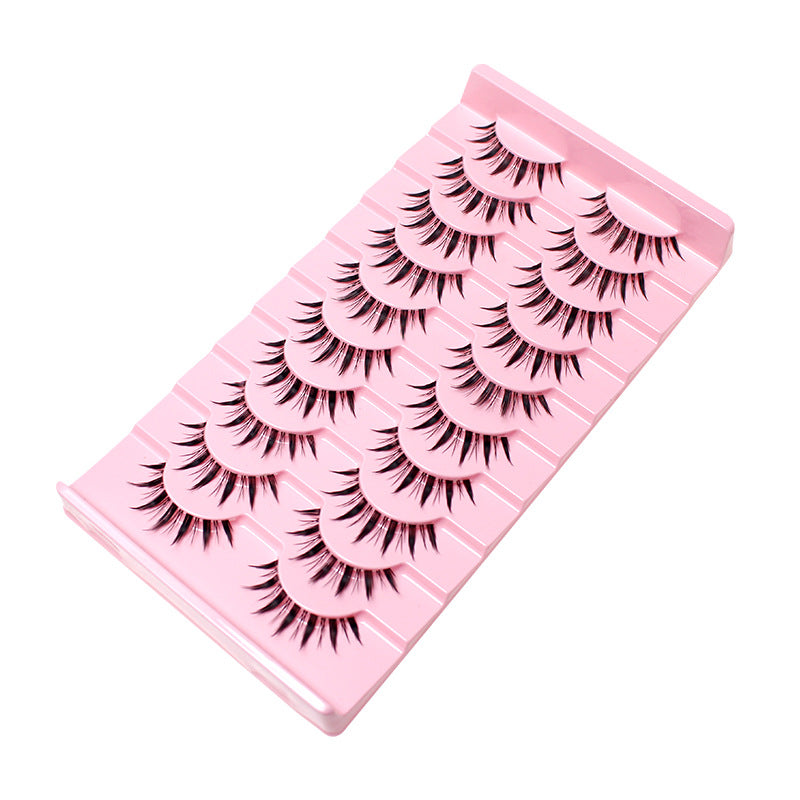 Pair Of Single Line Fish Thin Stem False Lashes