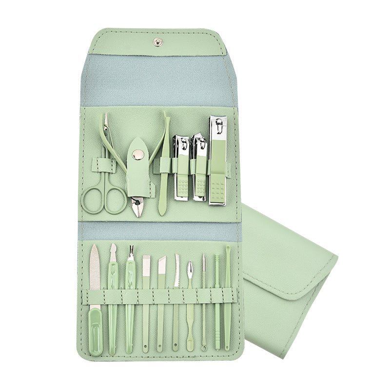 Trousse de manucure pliable pour ciseaux, coupe-ongles, ensemble d'outils pour ongles