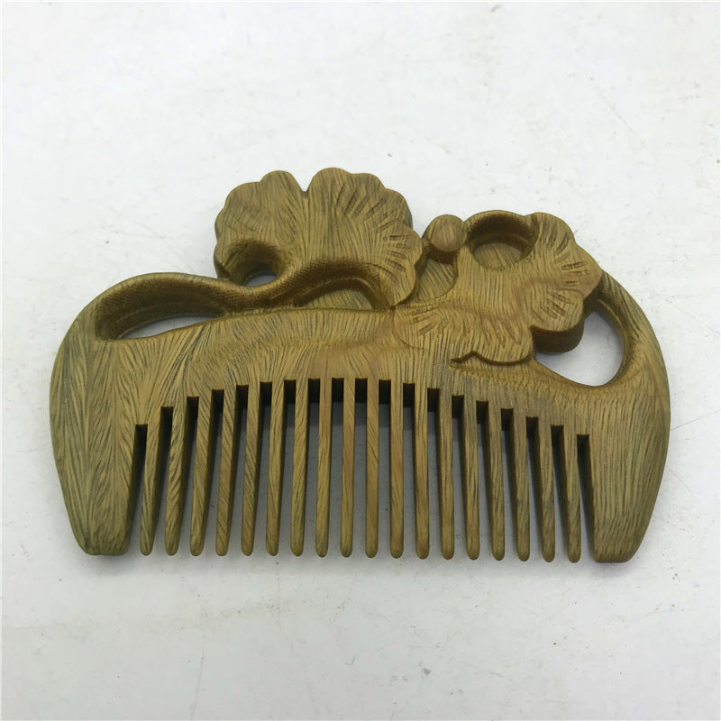 Mini brosses à cheveux et peignes en bois gaufré sculptés pour la fête des enseignants