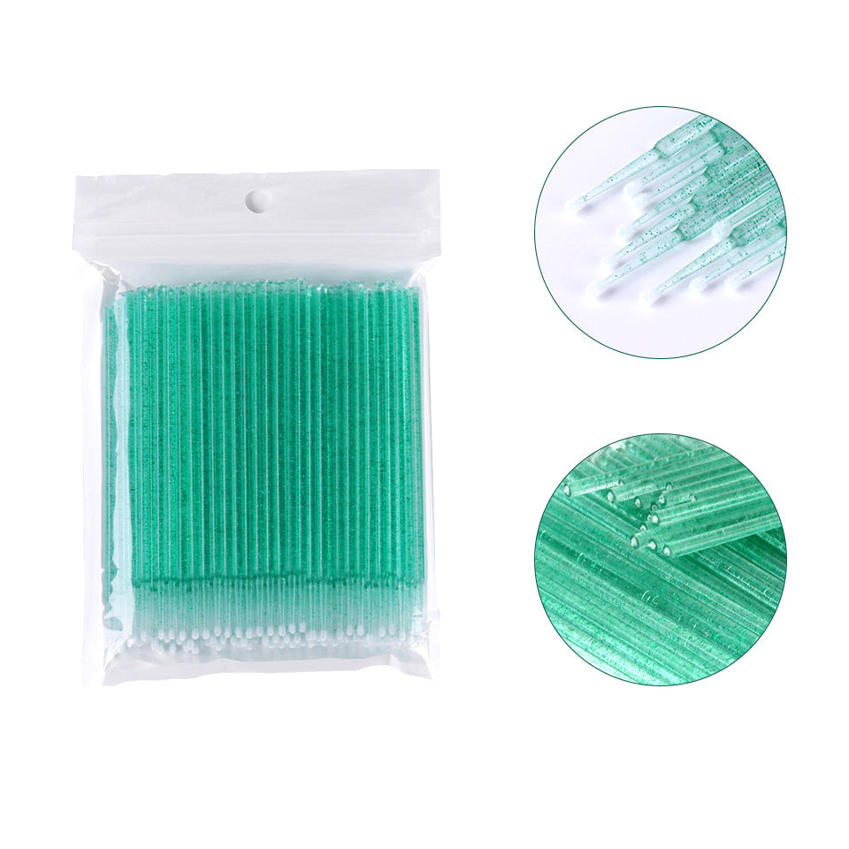 Crystal Cotton Swab Tattoo Embroidery Eyebrow False Lashes