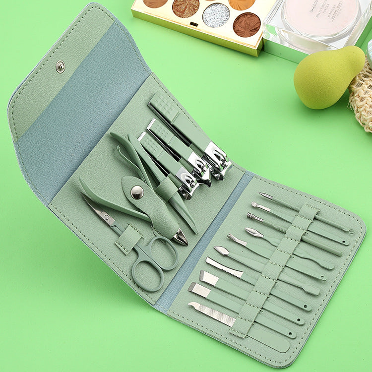 Ensemble d'outils pour les ongles imprimables avec ciseaux et coupe-ongles pliables