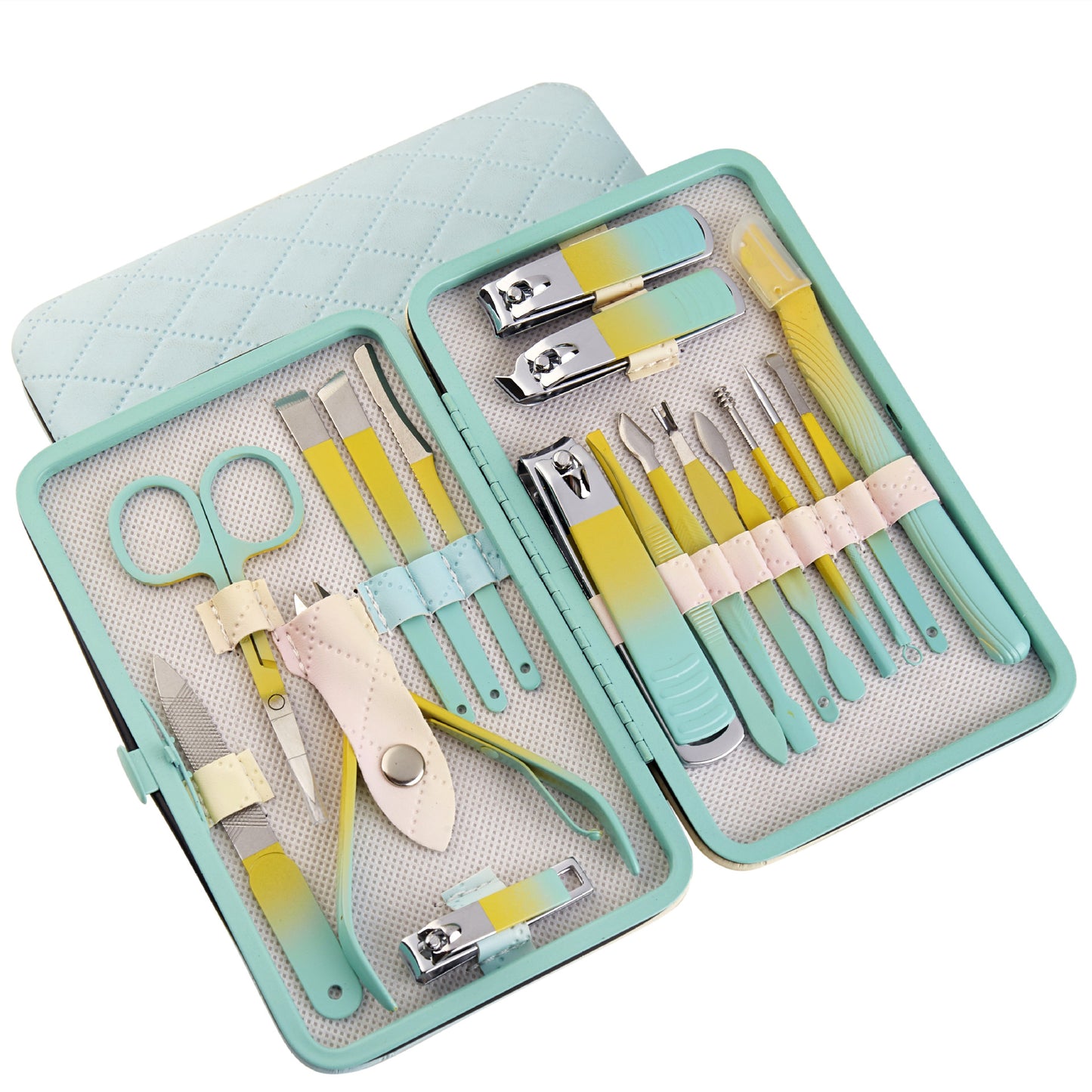 Box Pedicure Knife Eyebrow Trimming Scissor Nail Tool Set