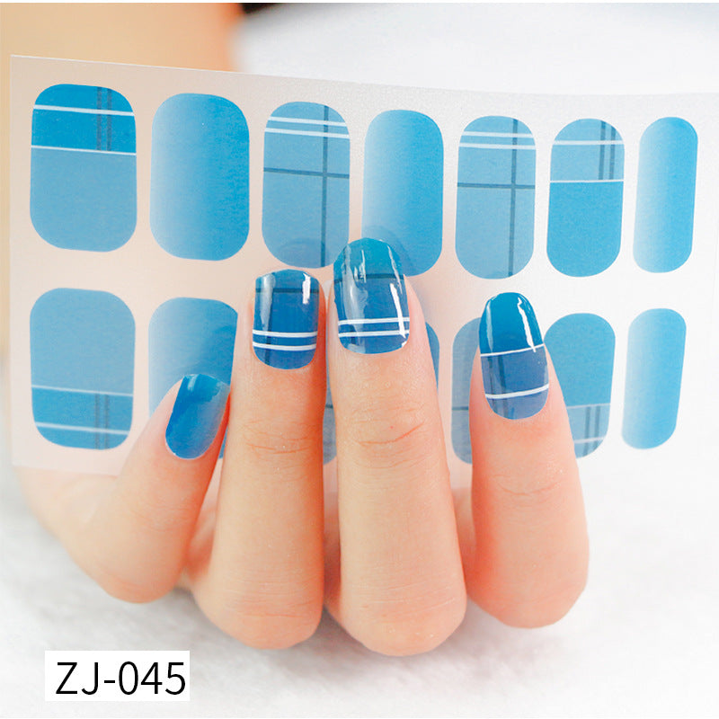 Gel Fresh Waterproof Durable Patch Removable Nail Stickers