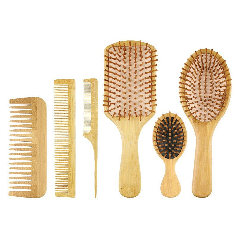 Brosses et peignes à cheveux à dents larges et à queue pointue pour massage et coiffure avec coussin d'air pour la protection de l'environnement