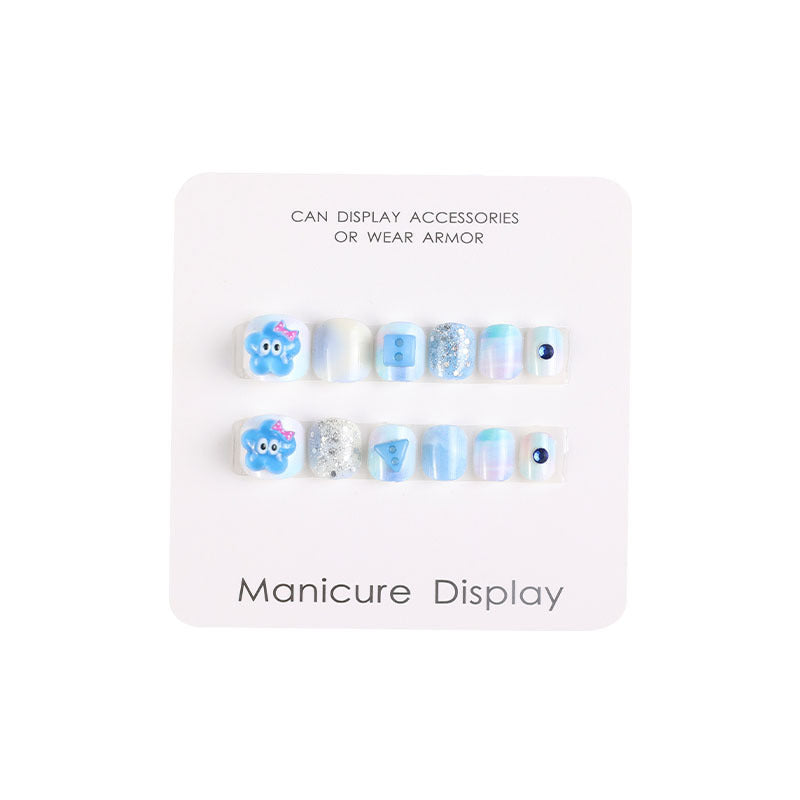 Autocollants pour ongles de petite taille en trois dimensions pour manucure de la série pour enfants