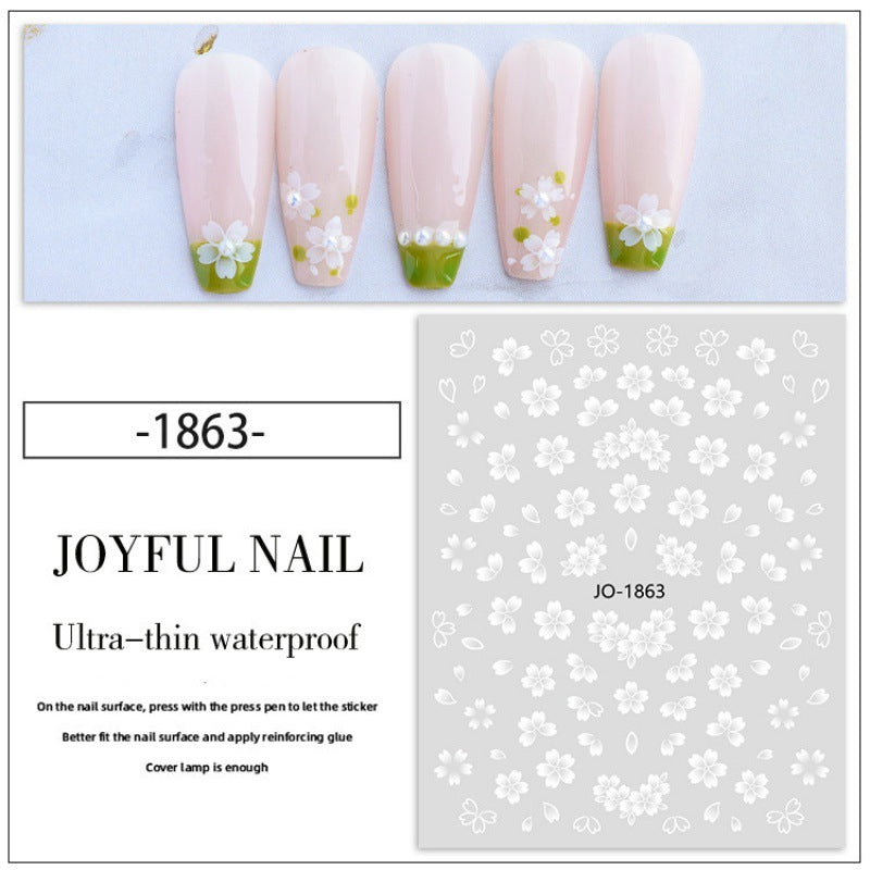 Small Flower Rose Little Daisy Camellia Nail Stickers