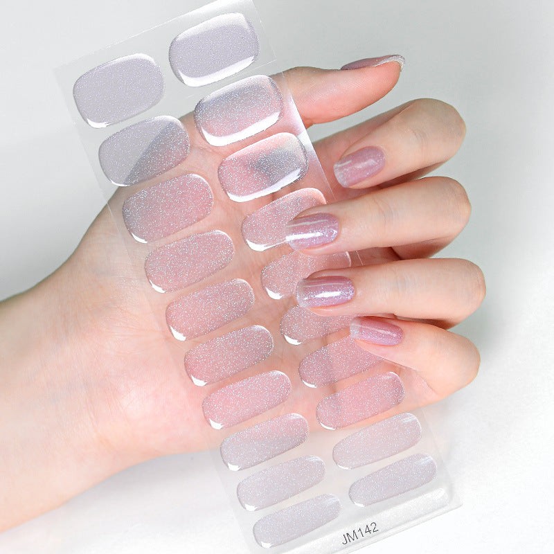 Solid Color Second Generation Flash Uv Nail Stickers