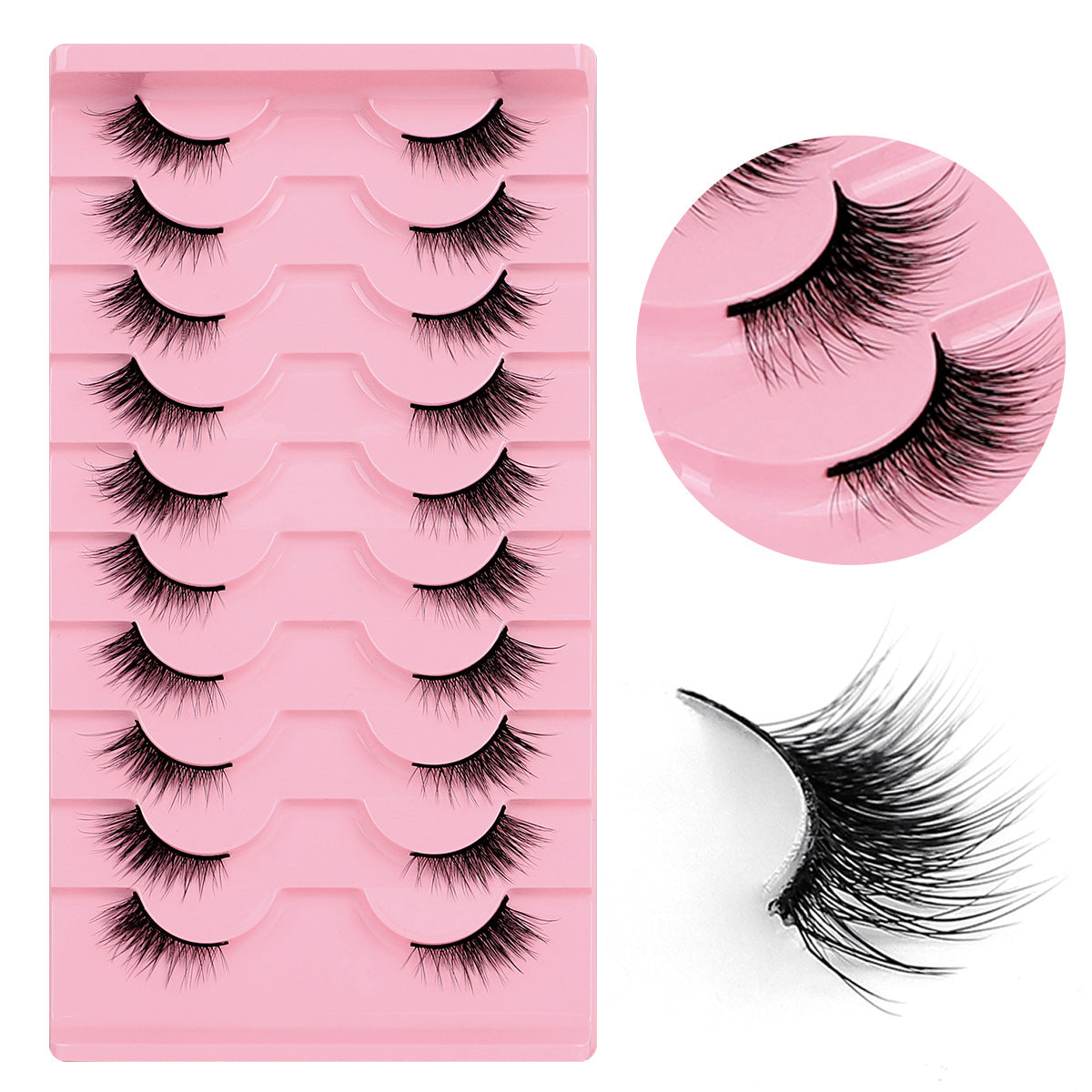 Curly Russian Eyelashes Fluffy Thick Three-dimensional False Lashes