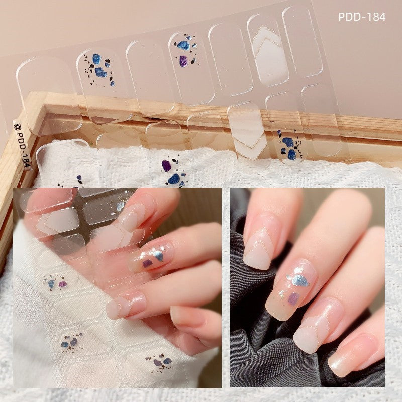 Love Waterproof Durable Applique Finished Patch Nail Art