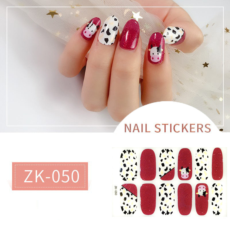 Finger Full Oil Film Manicure Implement Nail Stickers