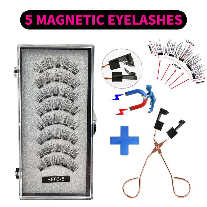 Series Magnetic Eyelashes Natural Simulation Curling False Lashes