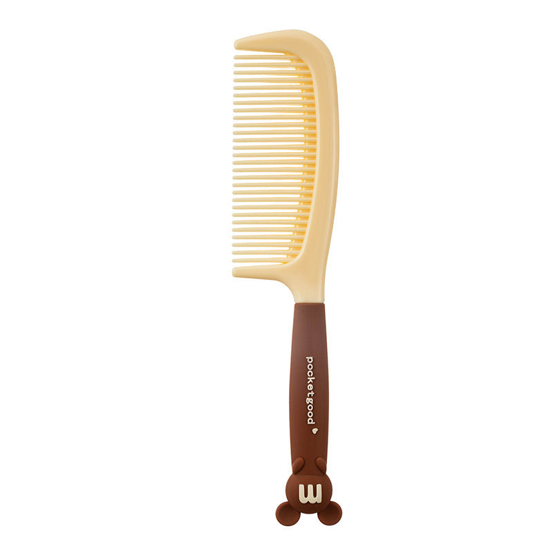 Brosses et peignes à cheveux blancs doux et adorables au chocolat et au café