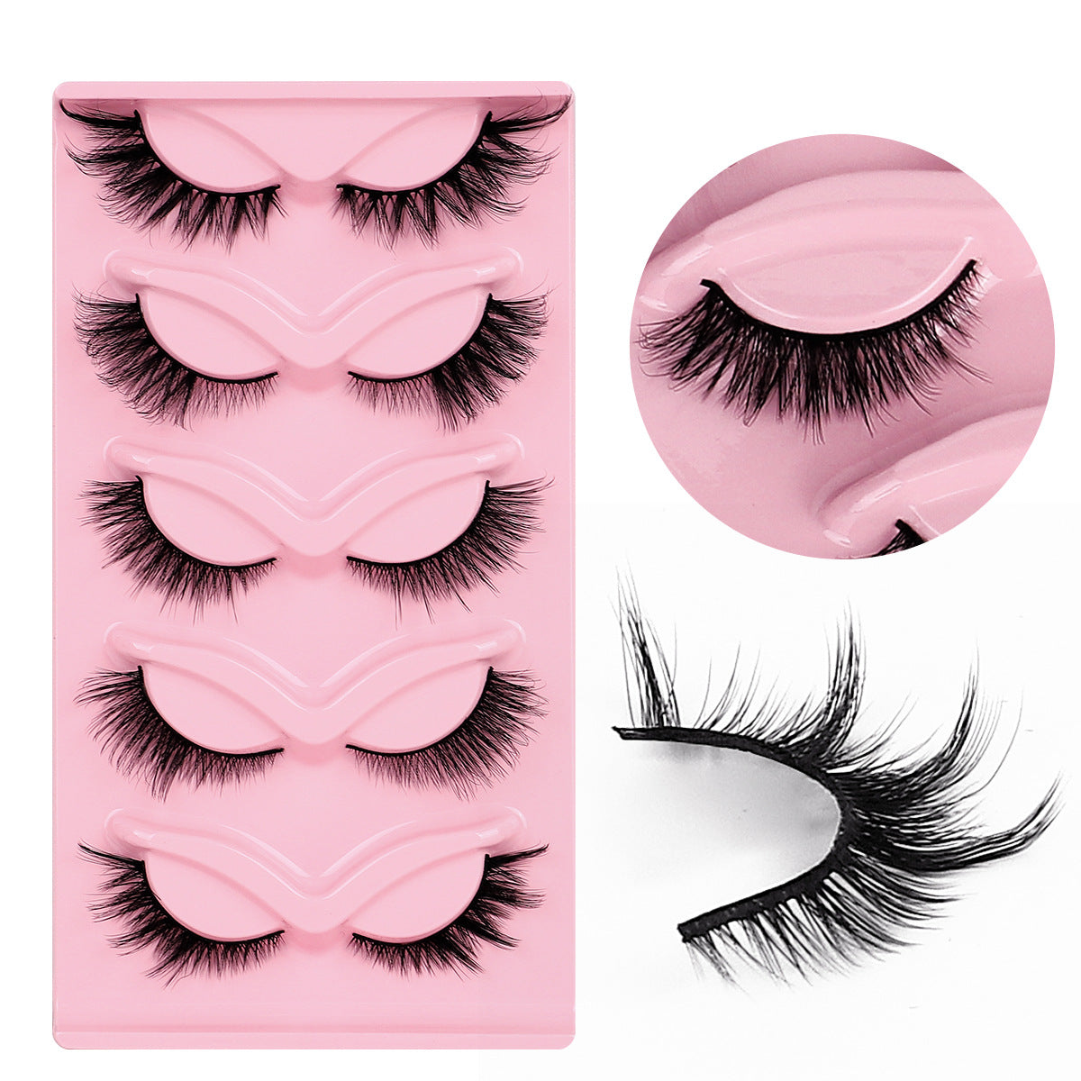 Curly Russian Eyelashes Fluffy Thick Three-dimensional False Lashes