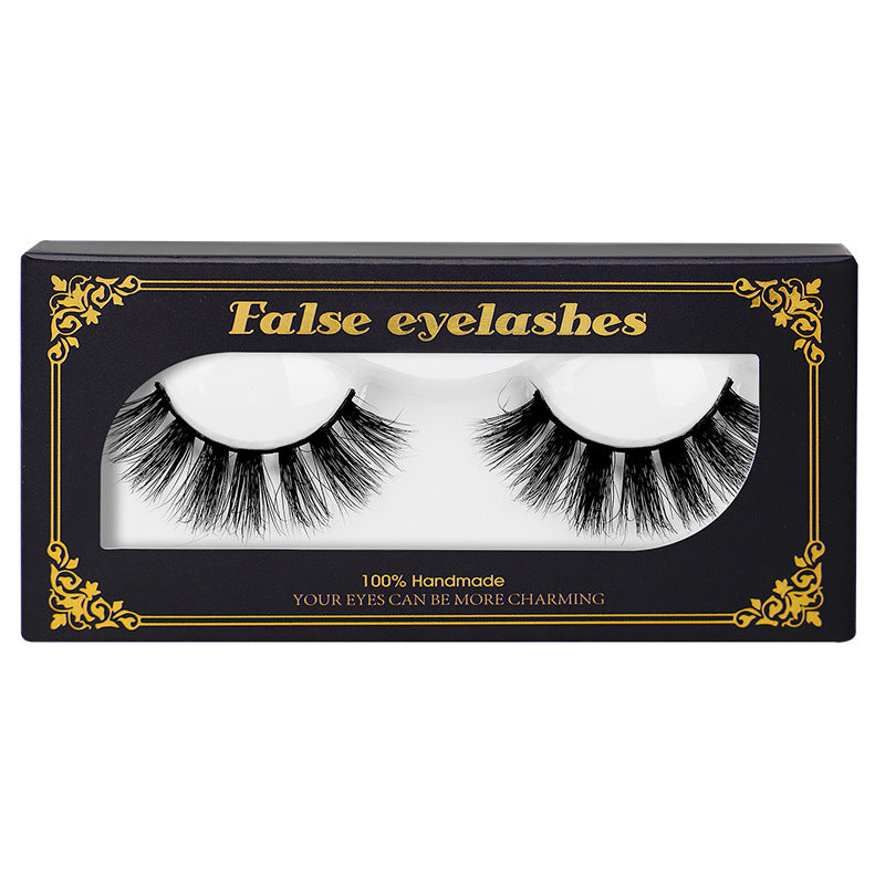 Package Mink Eyelashes Natural Long Thick False Lashes