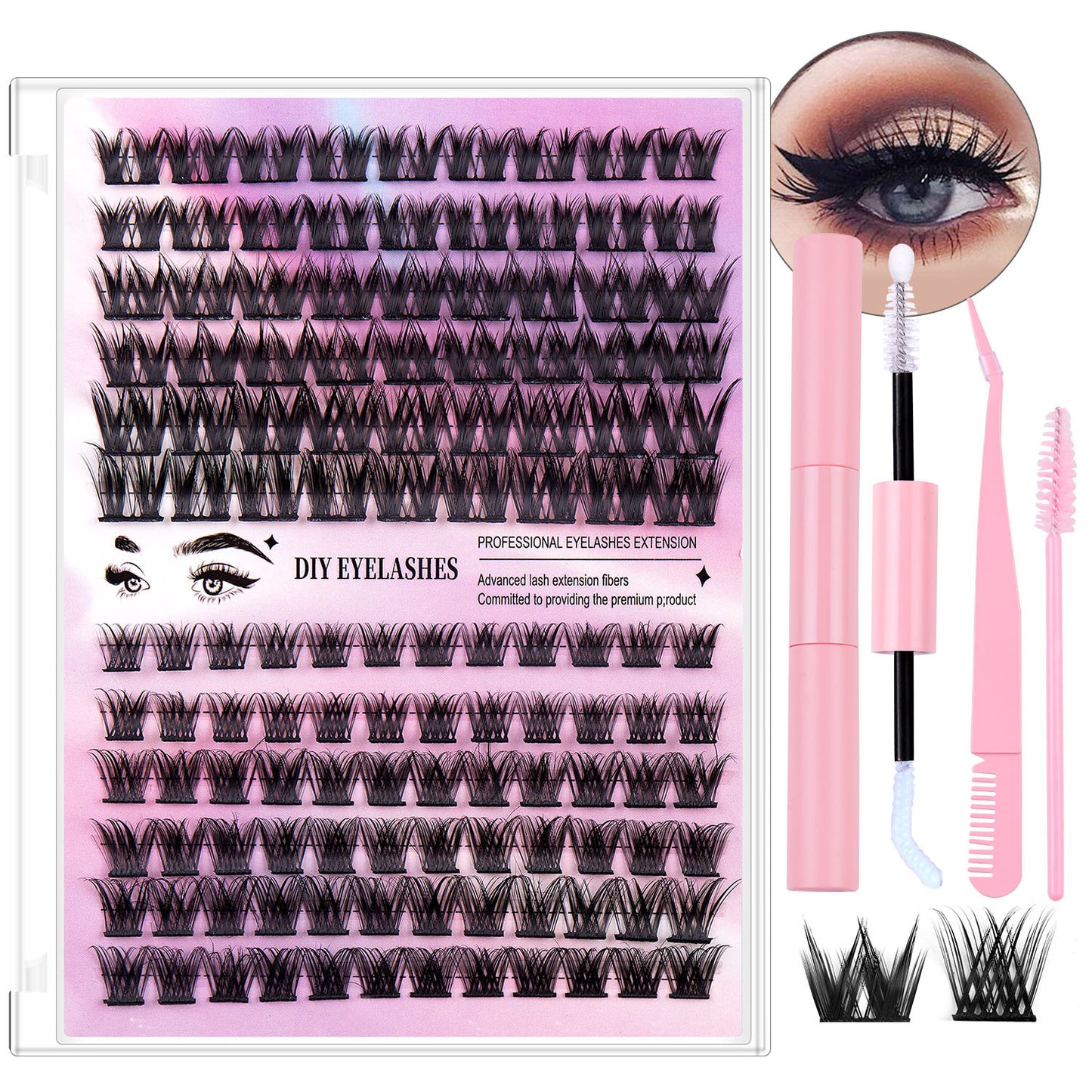 Eyelash Sets Of Boxes Natural Thick Volume Individual False Lashes