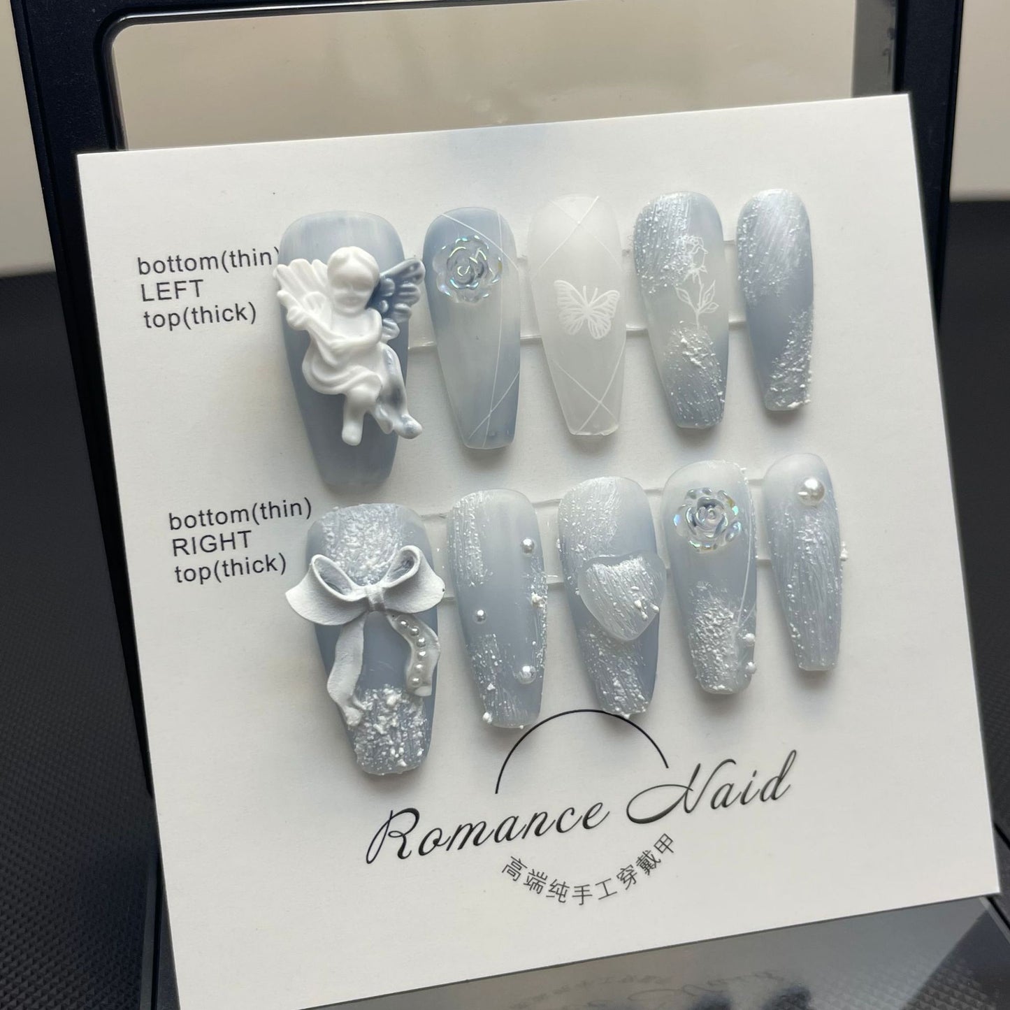 Plaster Angel Rose Wear Fake Nails Nail Stickers