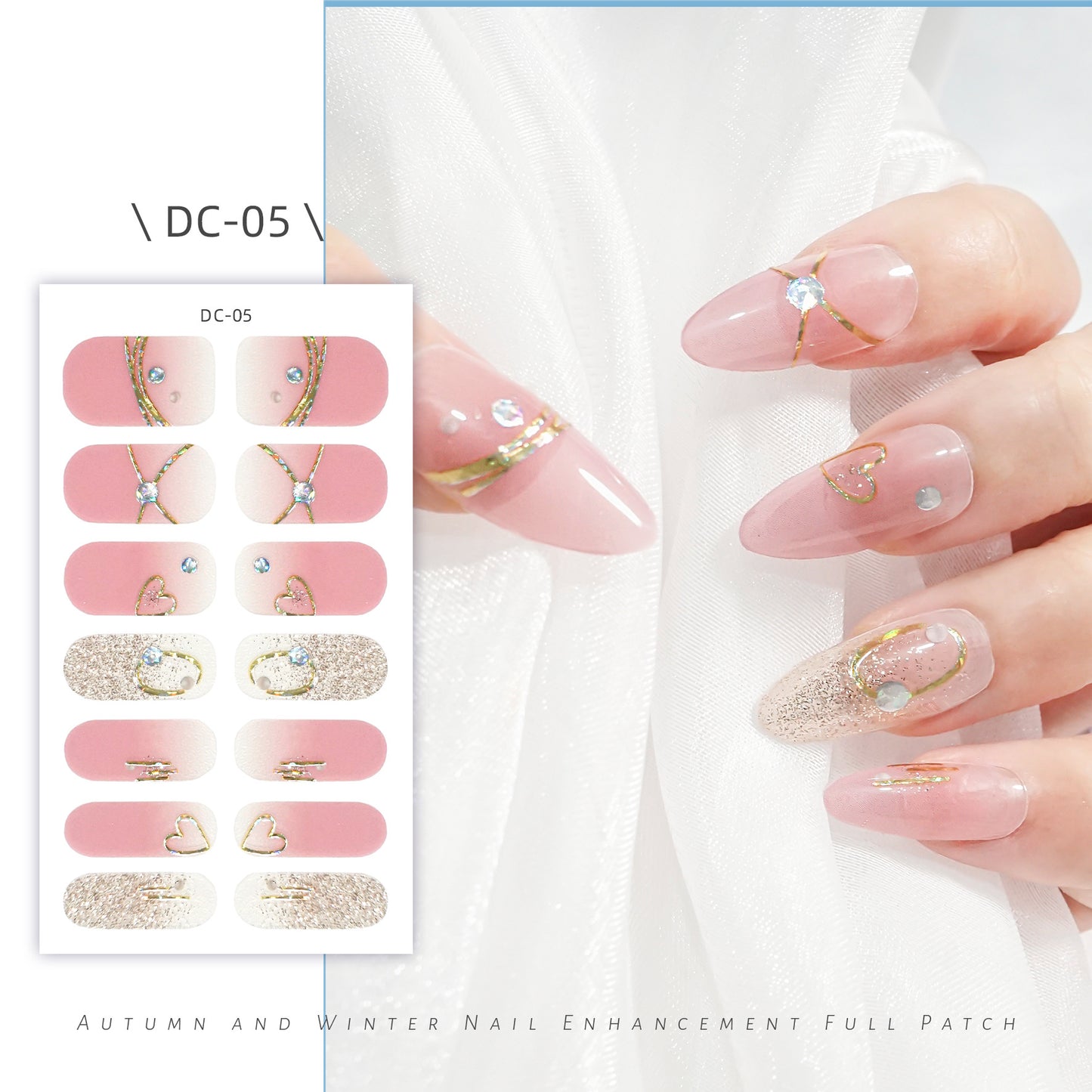 Cute Strawberry Rabbit Gel Waterproof Durable Nail Stickers