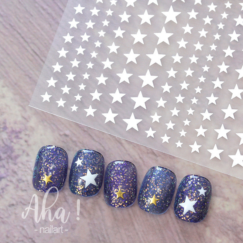 Manicure Adhesive Backing Bow Asterism Back Nail Stickers