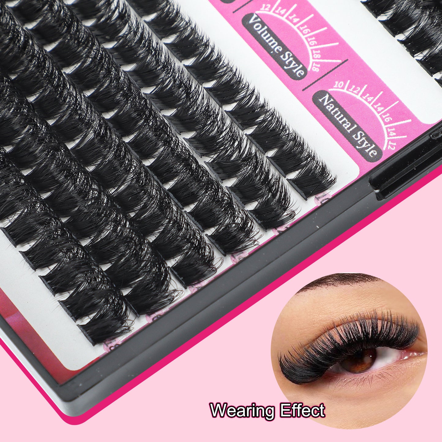 Combination Thick Curl Hot Melt Stem False Lashes