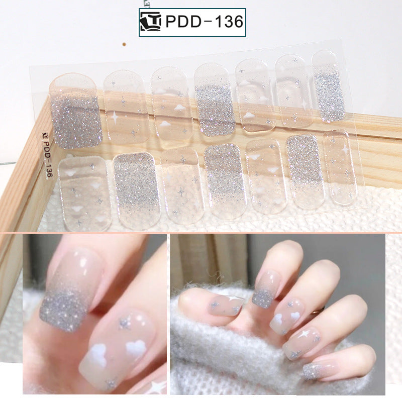 Love Waterproof Durable Applique Finished Patch Nail Art