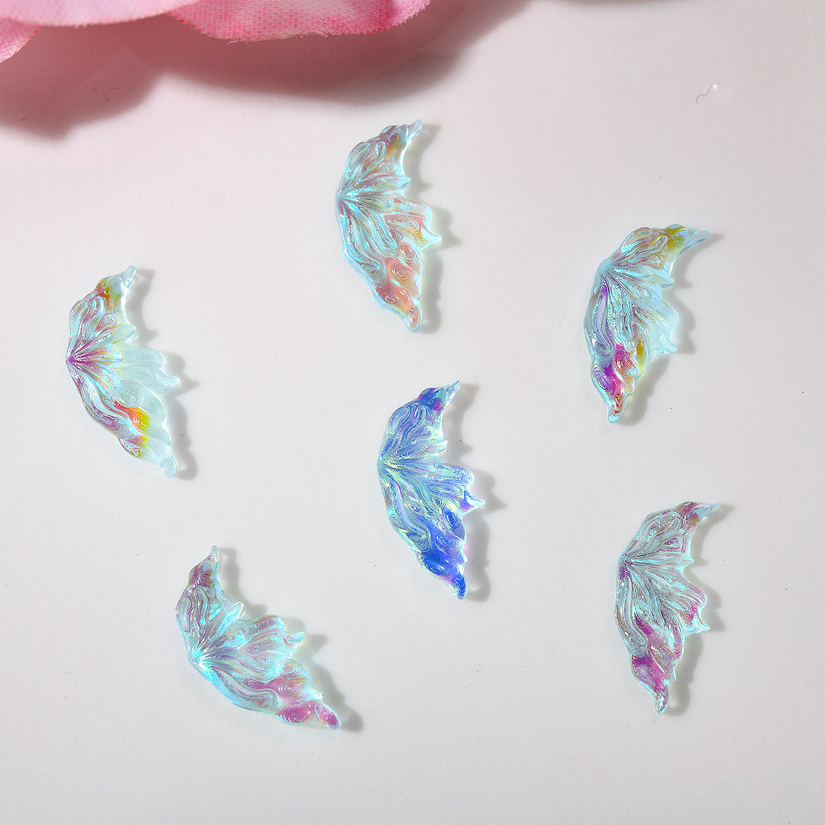 Glittering Half Wing Butterfly Ornament Phone Nail Care Nail Art