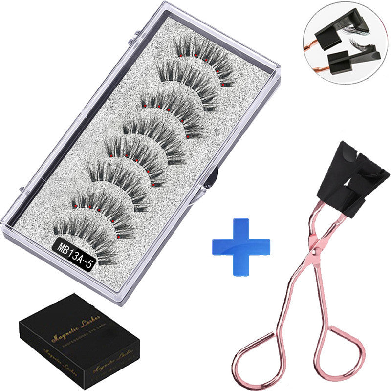 Magnetic Suction Eyelashes Two Pairs Of False Lashes