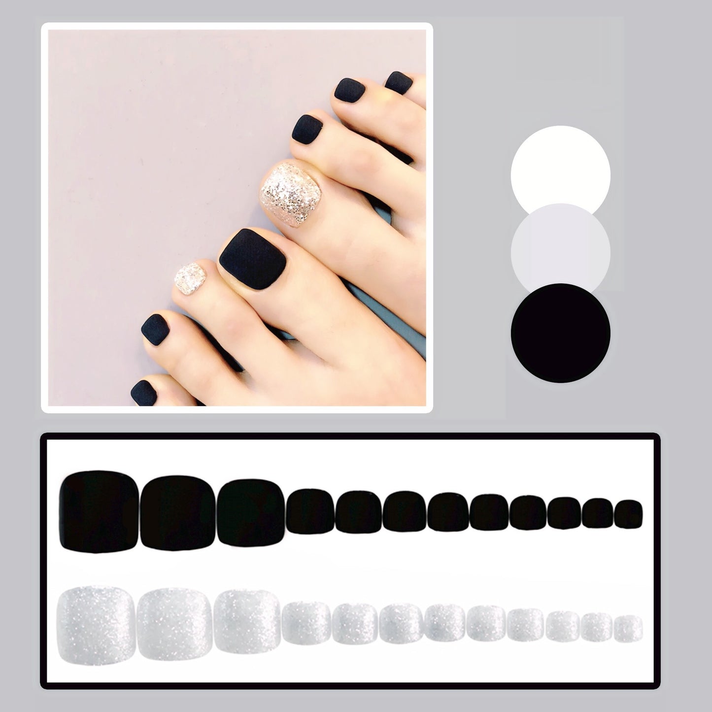 Pure Desire Tip Beauty Hot Flash Nail Stickers