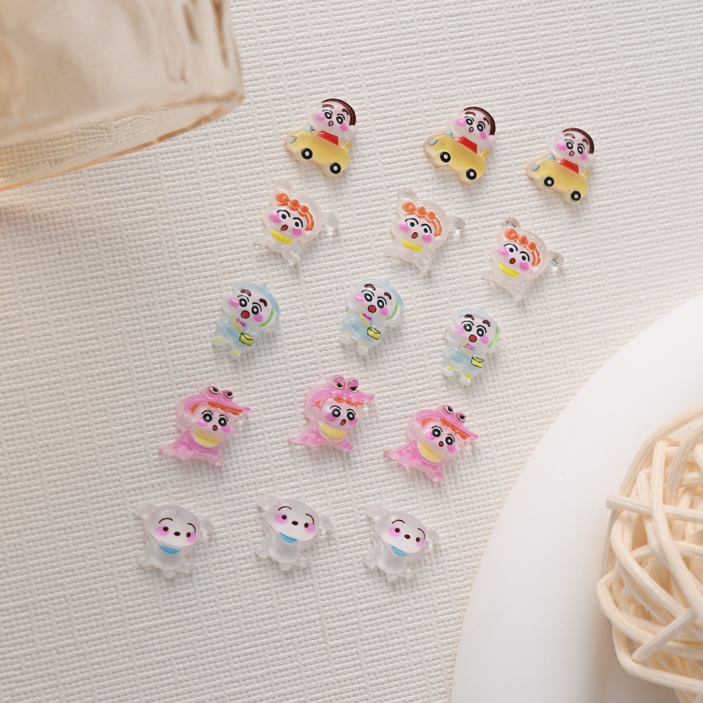 Crayon Ornament Cute Cartoon Resin Niche Nail Care Nail Art