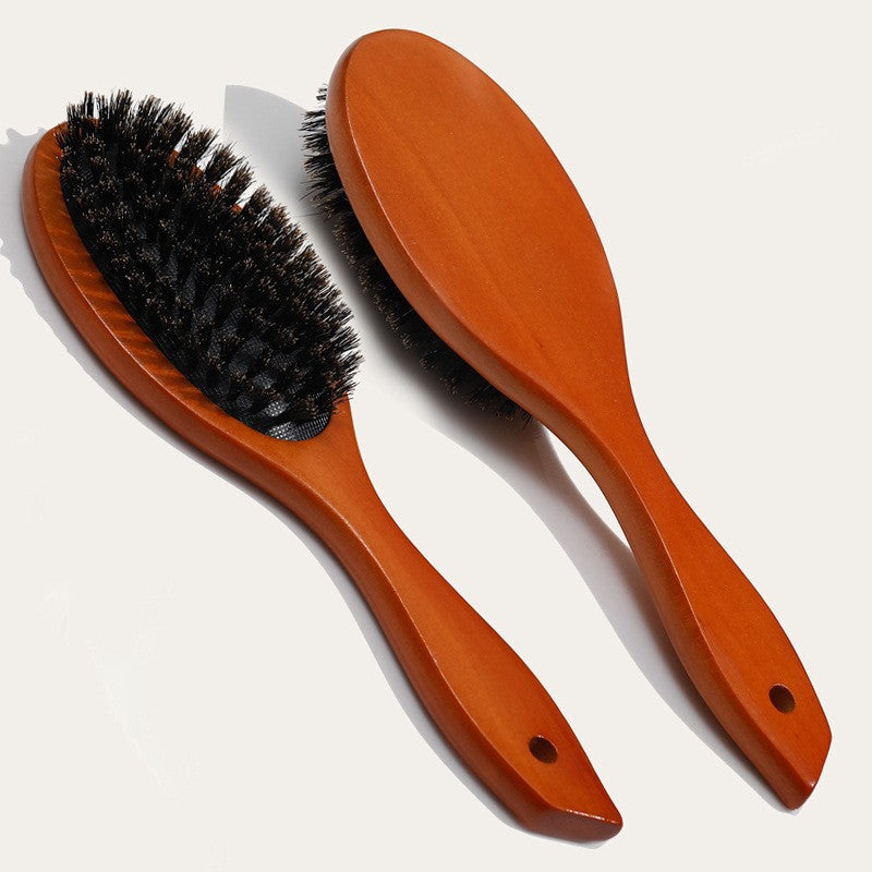 Brosses et peignes à cheveux à coussin d'air en bois massif Mme Long