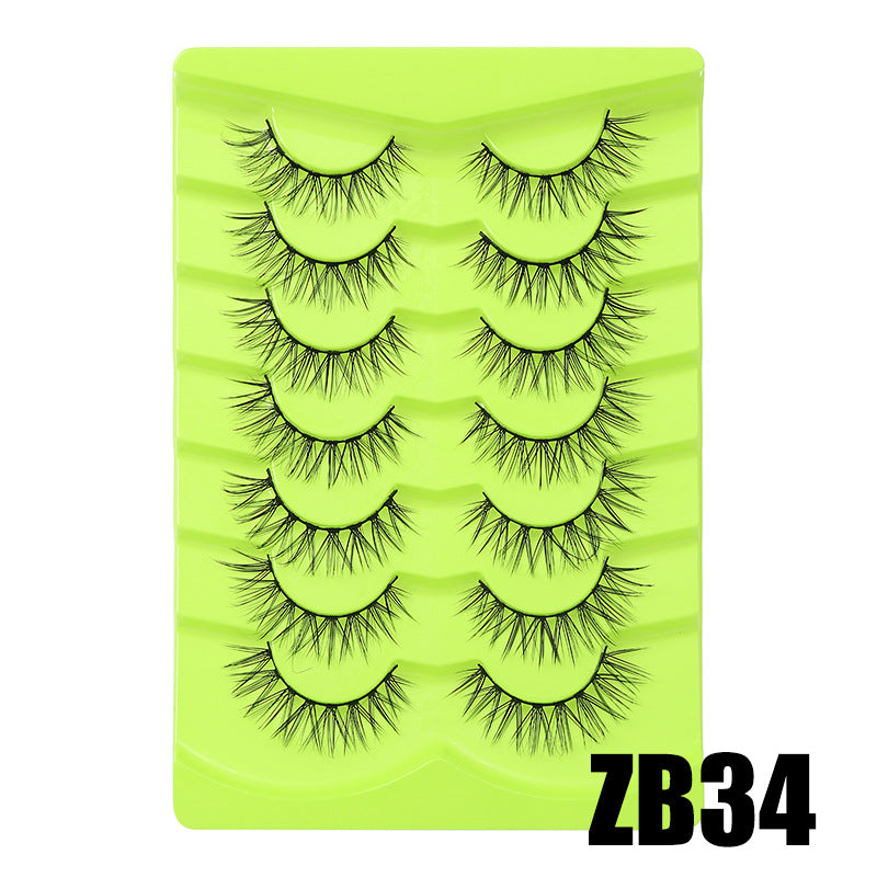 Large Capacity Pairs Of Green Fox Series False Lashes