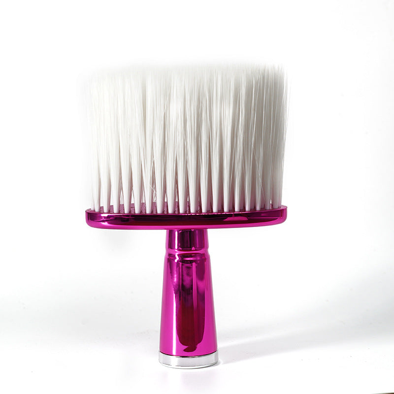 Brosse pour le nettoyage des accessoires de maquillage à fond plat en salon