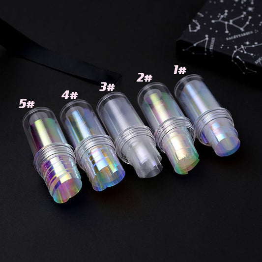 Glass Paper Bottled Ice Cube Magic Nail Stickers