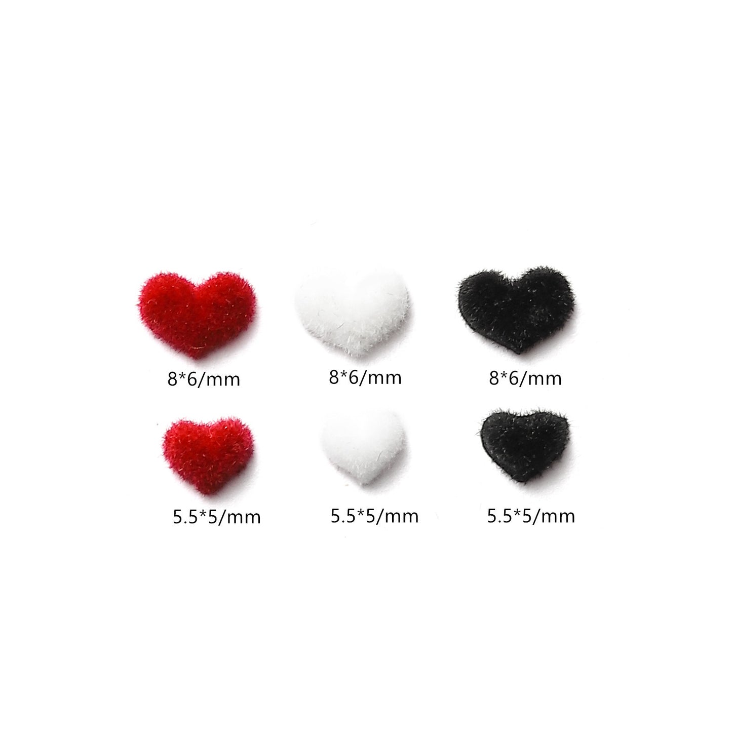 Heart Ornament French Flocking Small Love Nail Care Nail Art