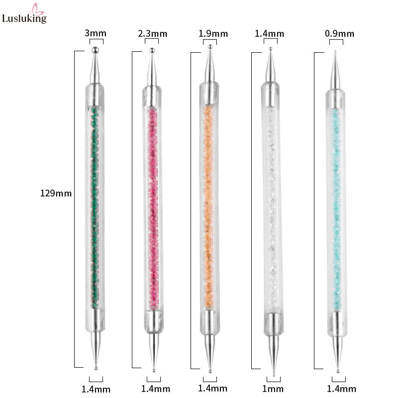 Painted Diamond Pen Rhinestone Holder Color Nail Tool Set