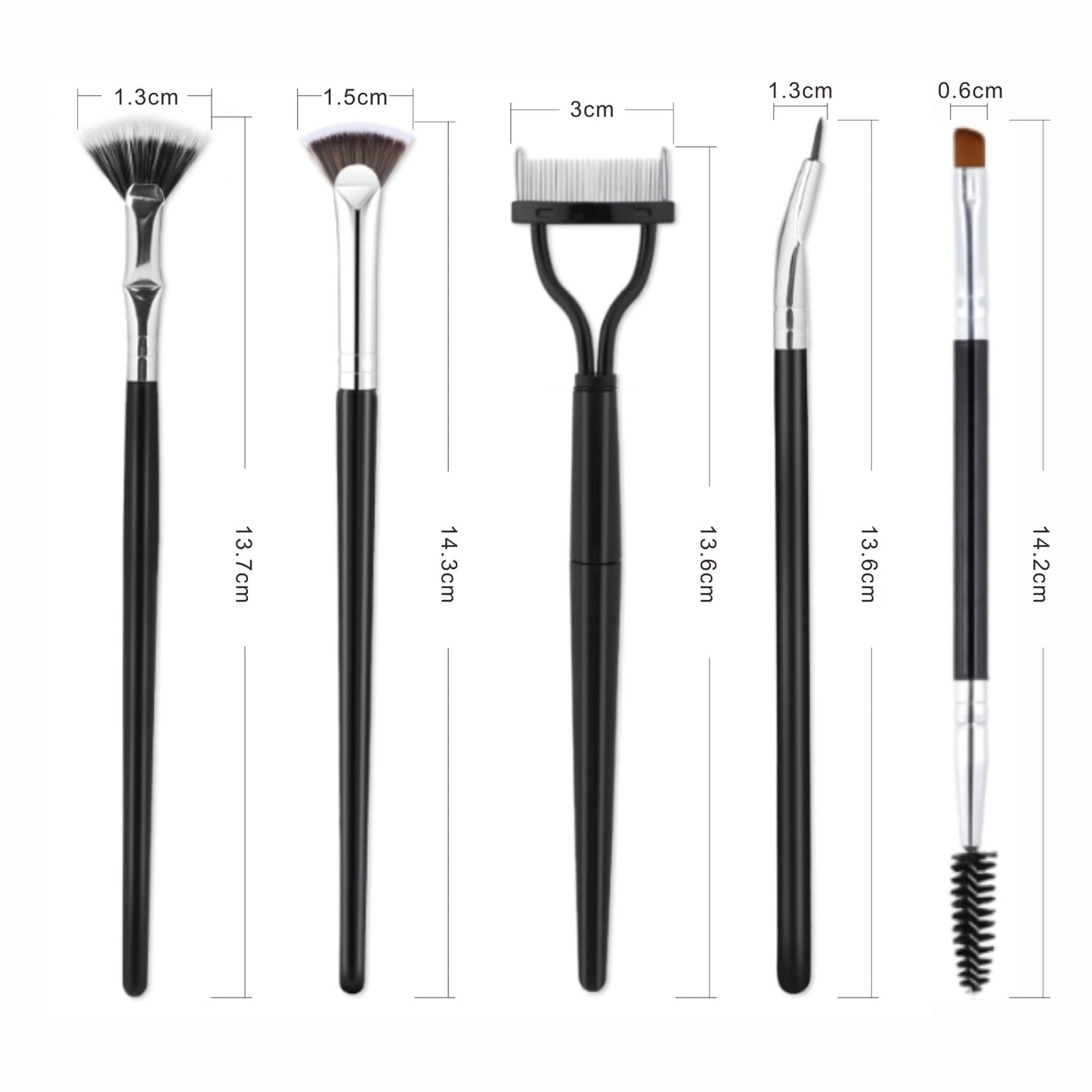 Suit Steel Tooth Brow Groomer Mascara Brush Uniform Makeup Brushes Accessories