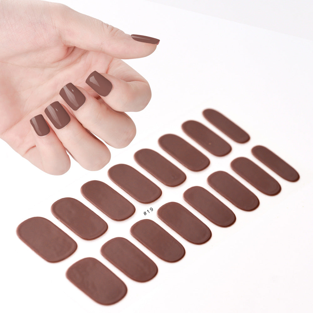 Gel Uv Beauty Full Paste Waterproof Nail Stickers