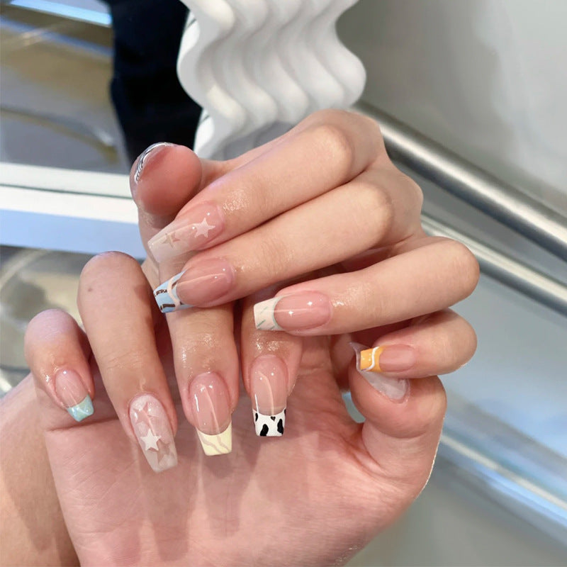 French Entry Lux Style Long Line Nail Stickers