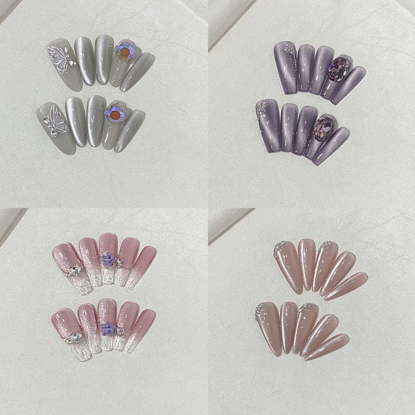 Série de nail art populaire Boutique Crystal Chasing Light