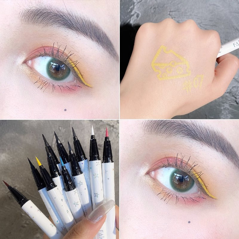 Eyeliner liquide long et naturel, imperméable et sans bavures