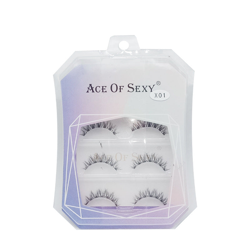 Natural Curling Woven Light Fine Stem False Lashes