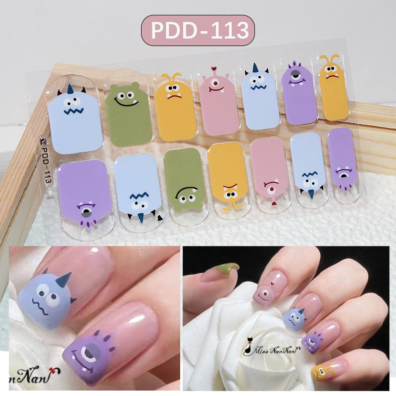 Love Waterproof Durable Applique Finished Patch Nail Art