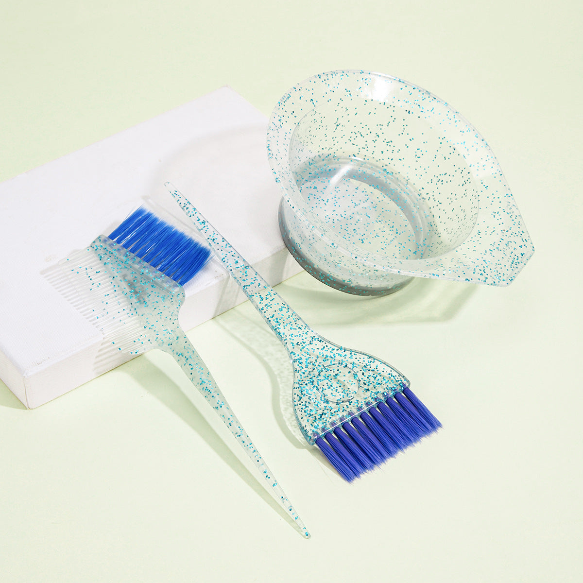 Accessoires de maquillage de brosse de traitement de coloration de ménage de teinture de cristal