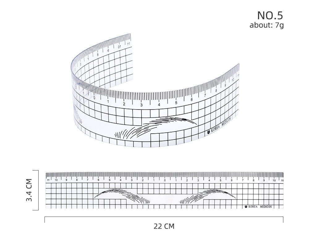 Échelle de mise en forme des sourcils Équilibre de positionnement à trois points Accessoires de maquillage