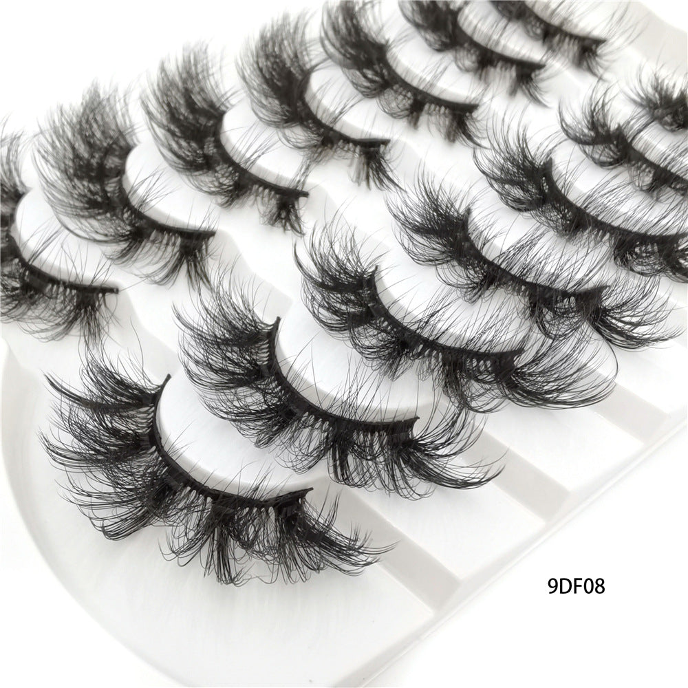 Eyelash Russian Fried Eyelashes Messy Curly Fluffy Pairs Chemical False Lashes