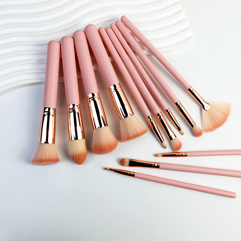 Pink Brush Suit Powder Foundation Blush Makeup Brushes Accessories